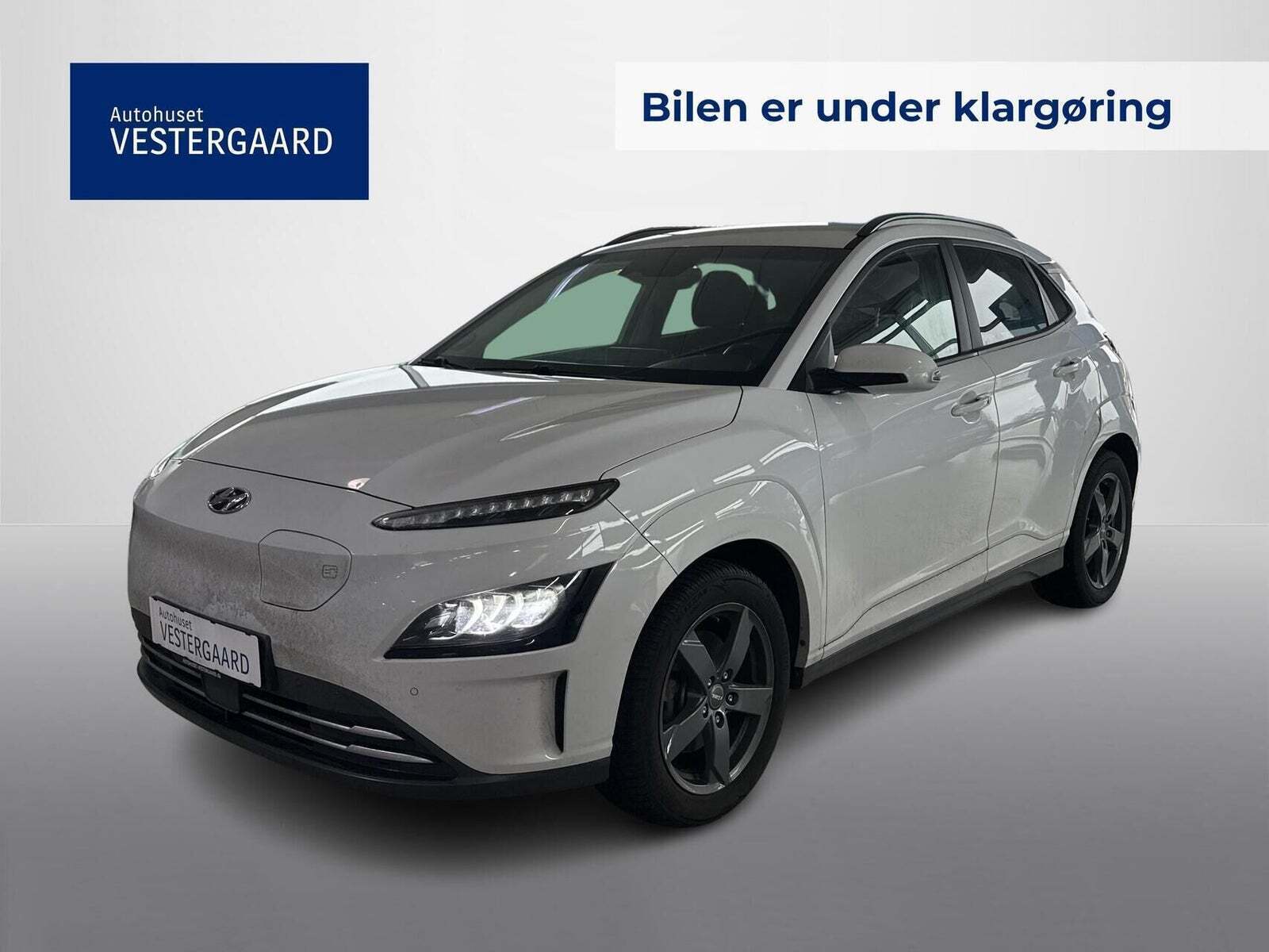 Hvid Hyundai Kona fra 2021