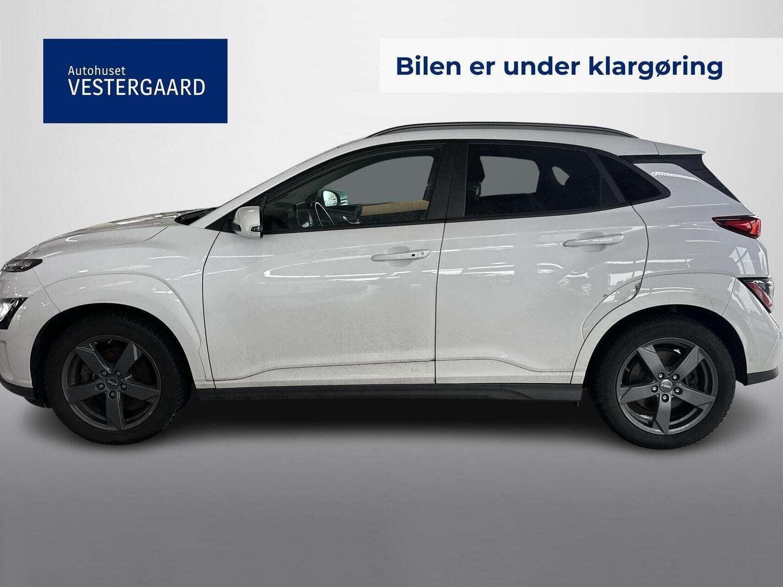 Hvid Hyundai Kona fra 2021