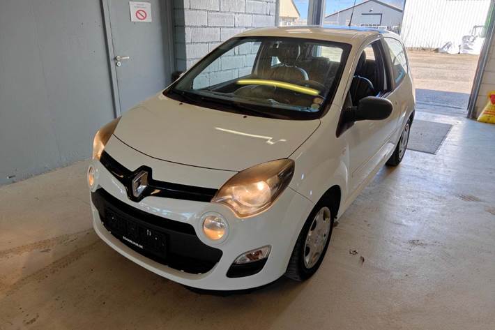Gul Renault Twingo fra 2013