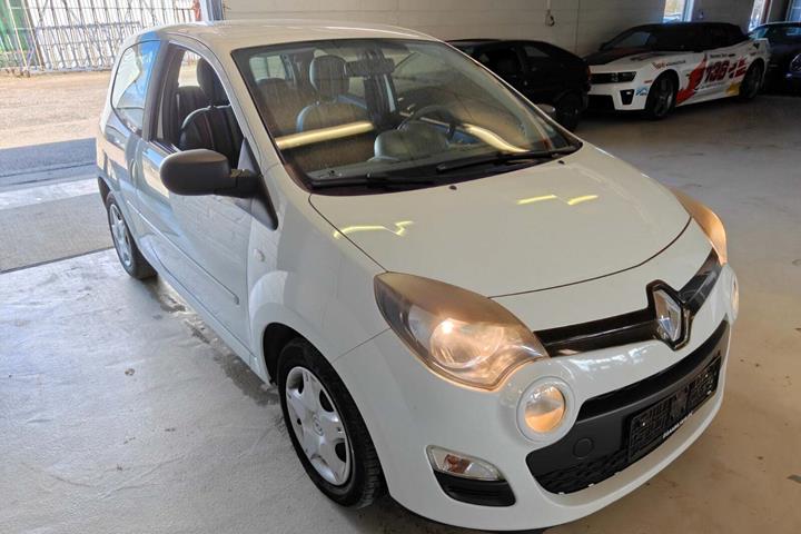 Gul Renault Twingo fra 2013