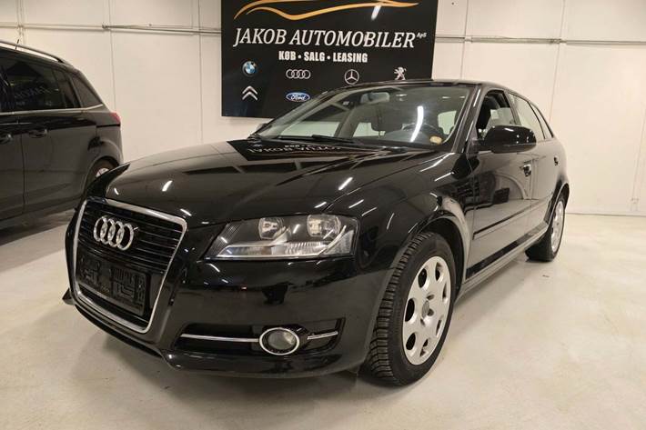 Sort Audi A3 fra 2011