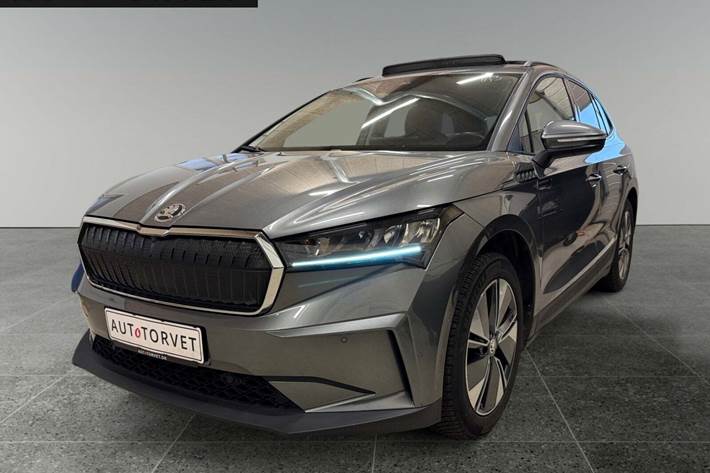 Grå Skoda Enyaq fra 2023