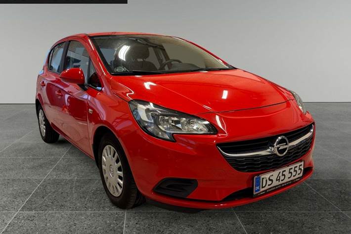 Rød Opel Corsa fra 2019