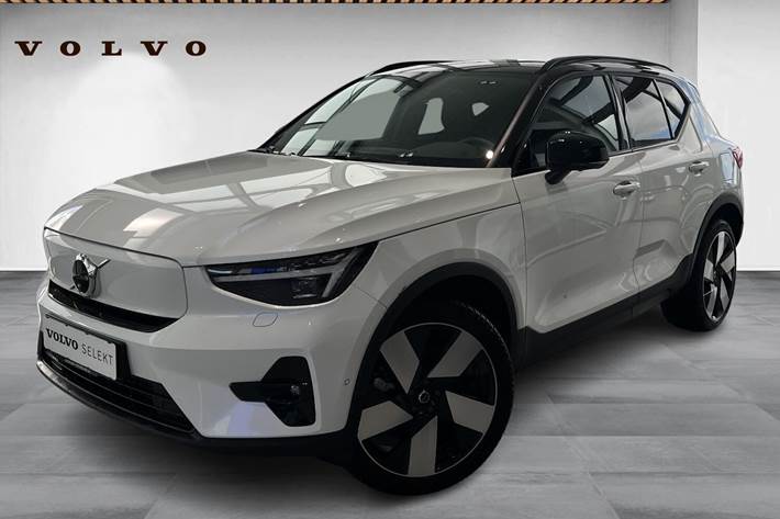 Hvid Volvo EX40 fra 2026