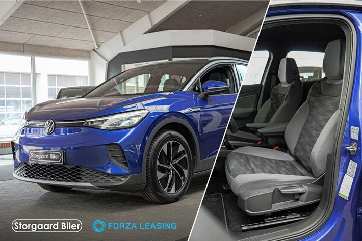 Blå VW ID.4 fra 2022