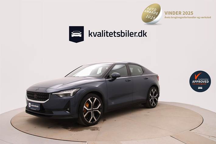 Blå Polestar 2 fra 2020
