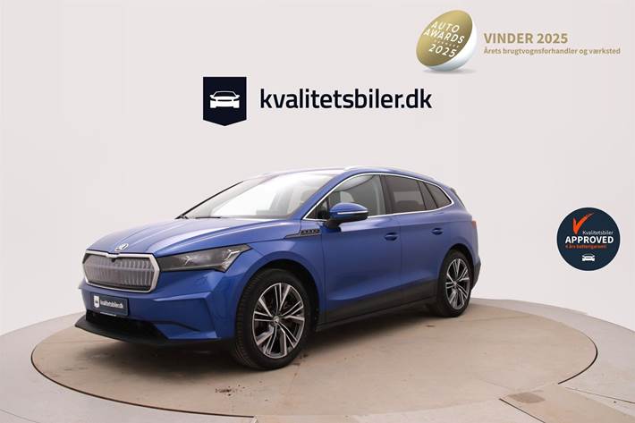 Blå Skoda Enyaq fra 2022