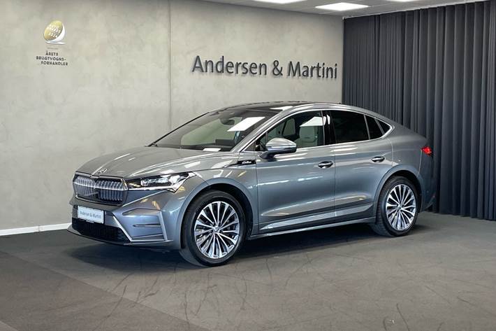 Grå Skoda Enyaq fra 2024