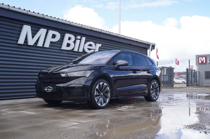 Sort Skoda Enyaq fra 2024