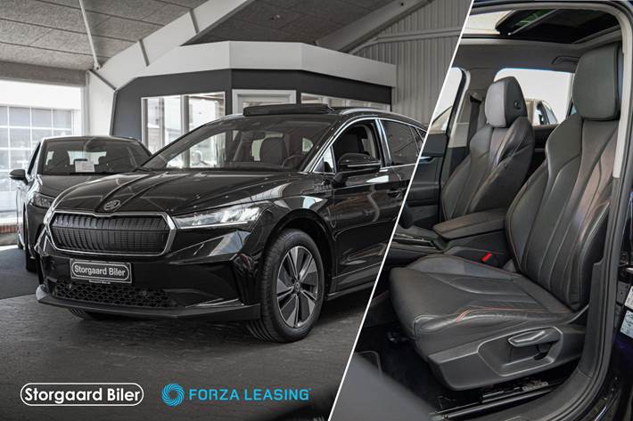 Sort Skoda Enyaq fra 2022