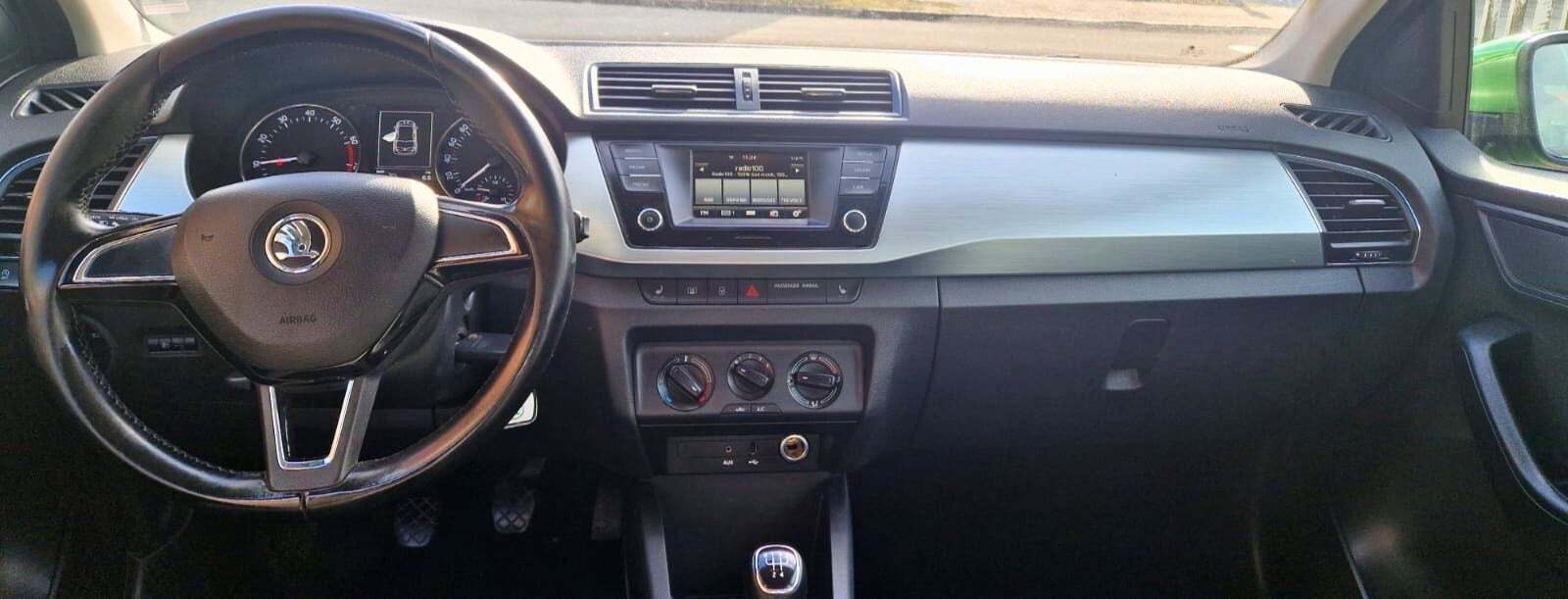 Grøn Skoda Fabia fra 2015