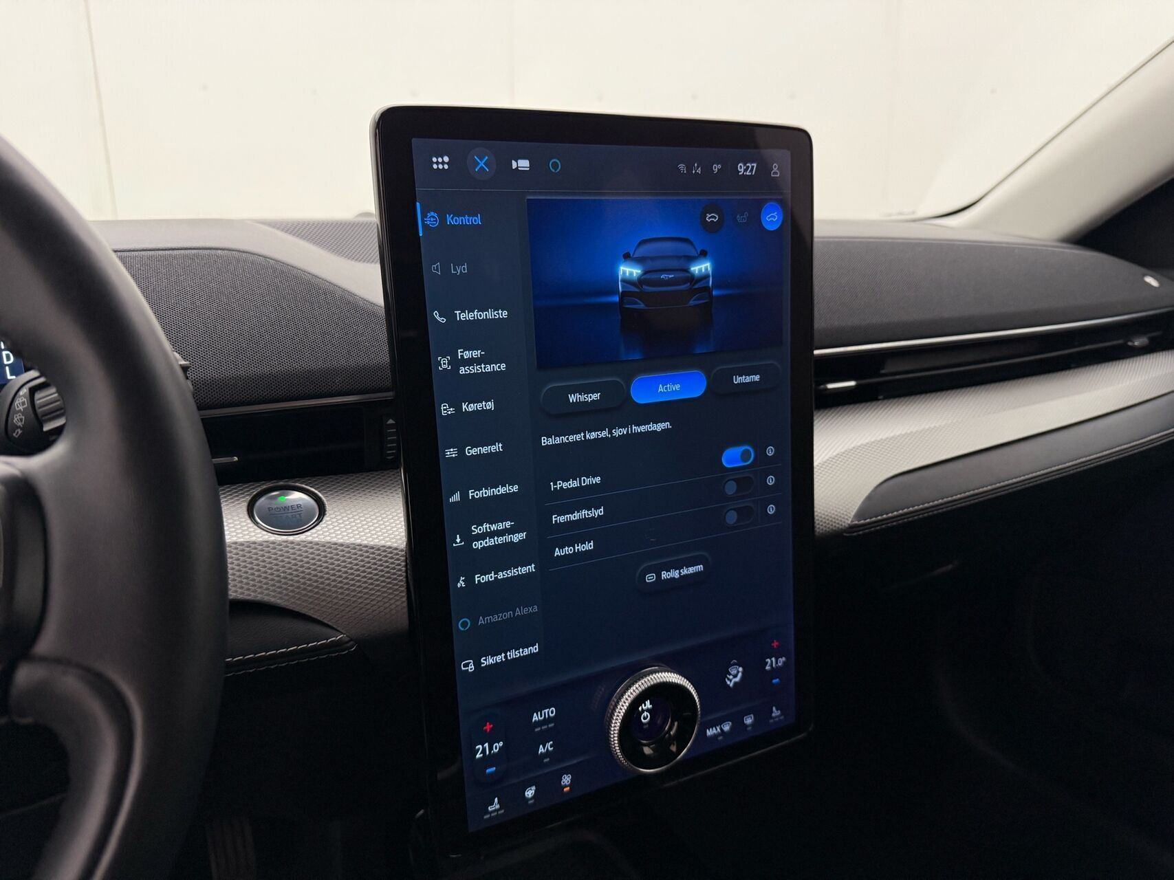 Hvid Ford Mustang Mach-E fra 2022