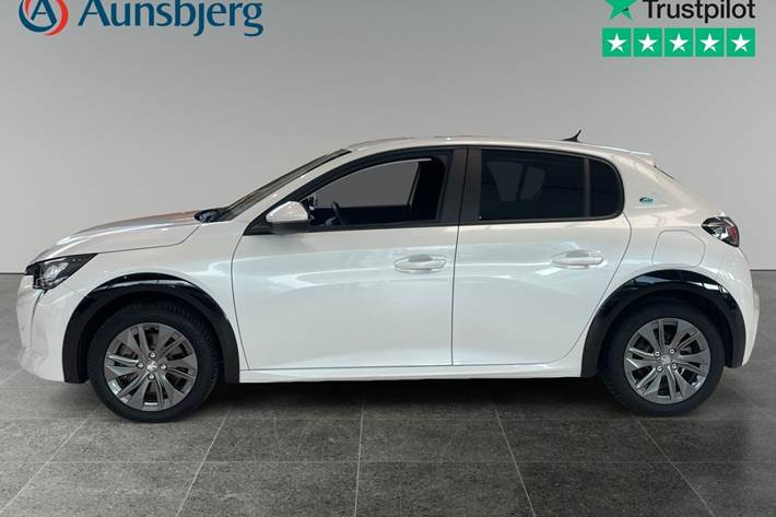 Hvid Peugeot e-208 fra 2022