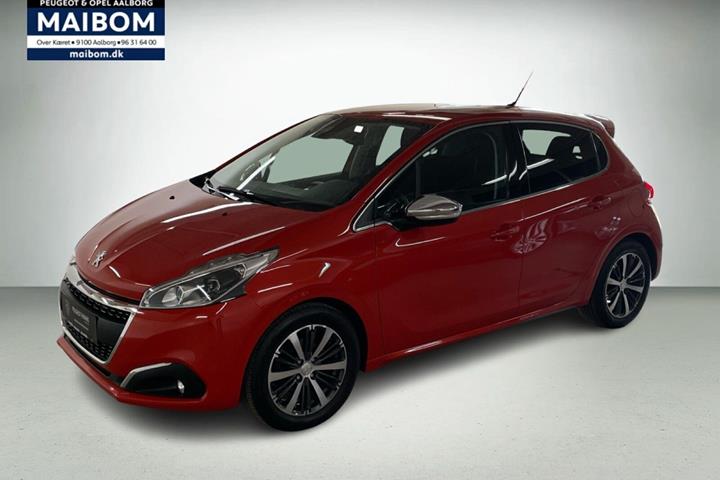Orange Peugeot 208 fra 2018 set udefra