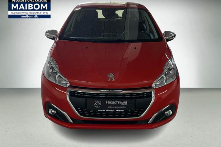 Orange Peugeot 208 fra 2018