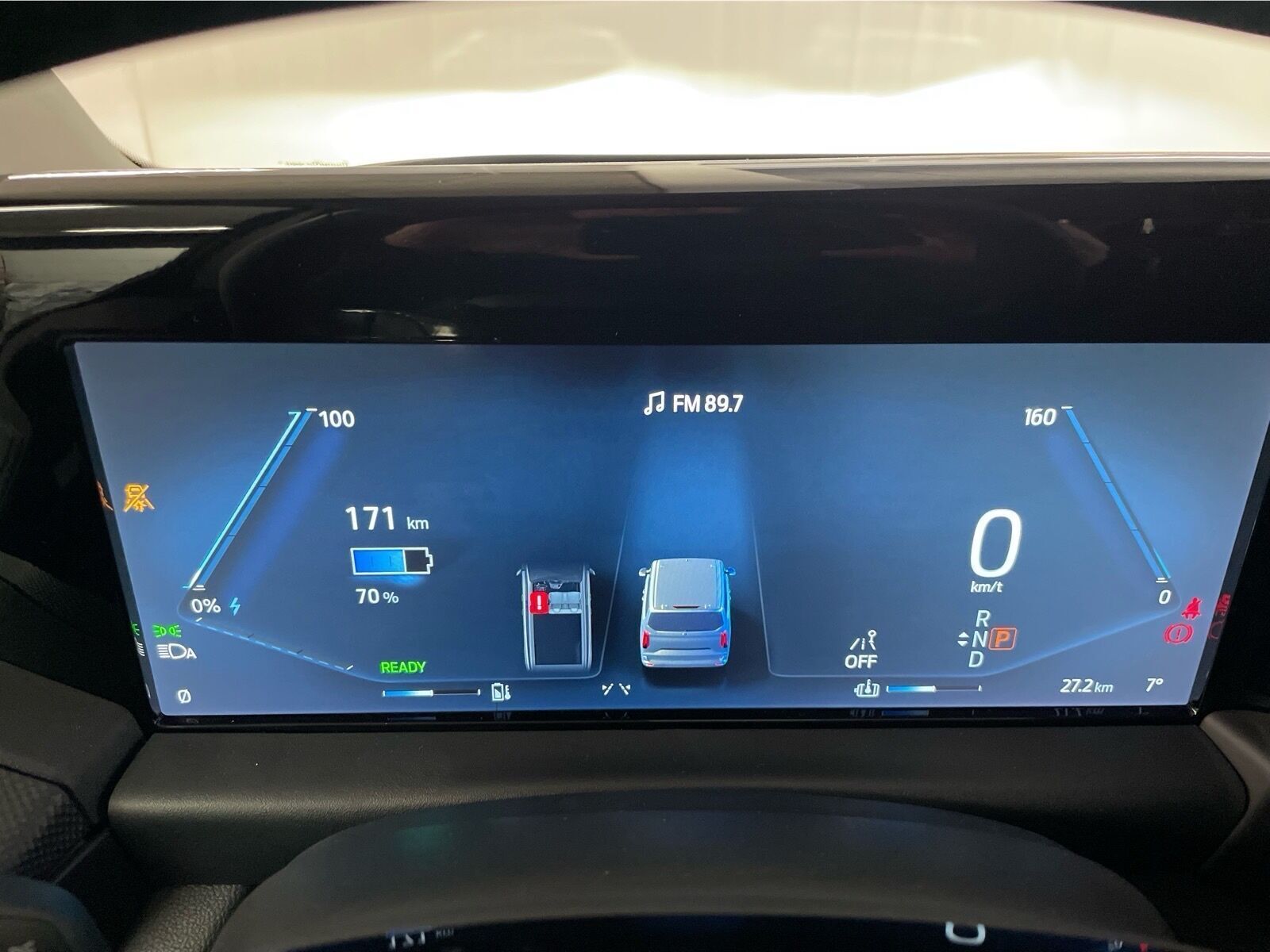 Hvid Ford E-Transit Custom 320 L1 fra 2025