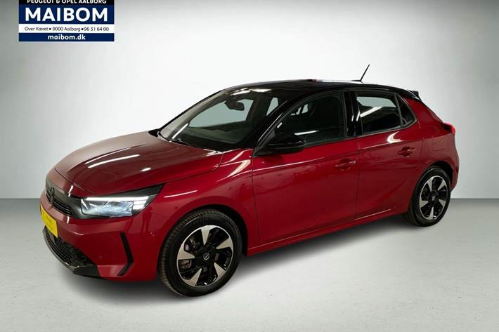 Rød Opel Corsa-e fra 2024