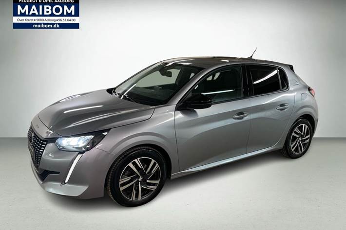 Grå Peugeot 208 fra 2024