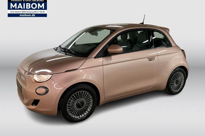Grå Fiat 500e fra 2021