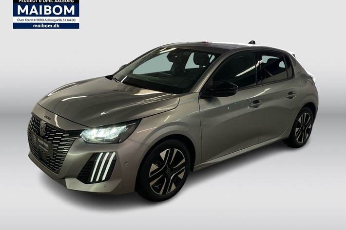 Grå Peugeot 208 fra 2024