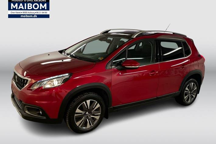 Rød Peugeot 2008 fra 2019