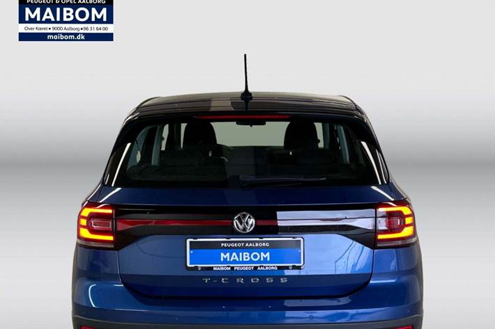 Blå VW T-Cross fra 2019