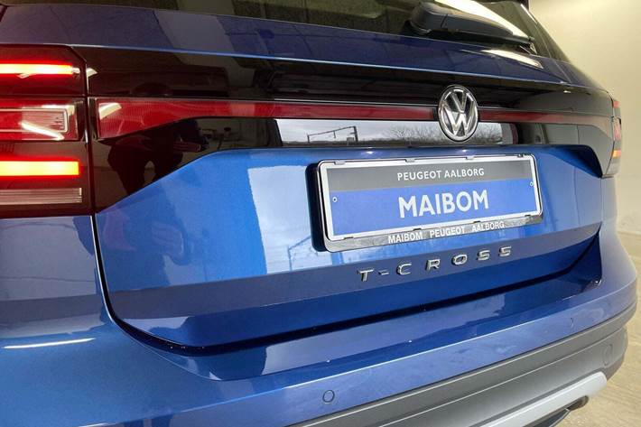Blå VW T-Cross fra 2019