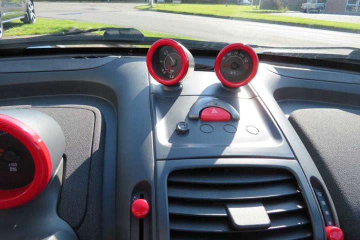 Sort Smart Roadster fra 2006 set indefra