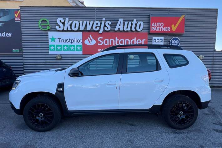 Hvid Dacia Duster fra 2018