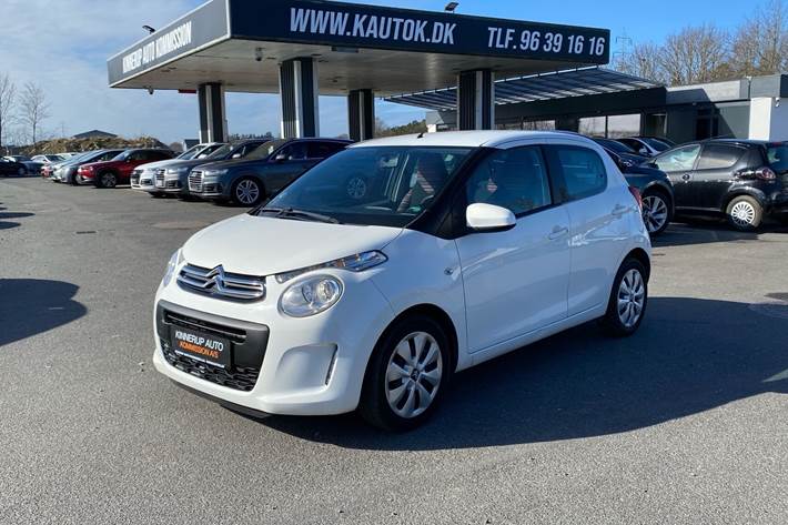 Hvid Citroën C1 fra 2017 set udefra