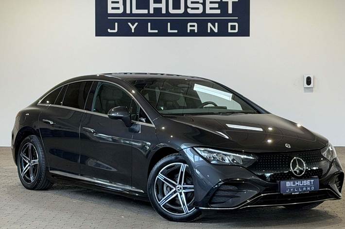 Grå Mercedes EQE350 fra 2024
