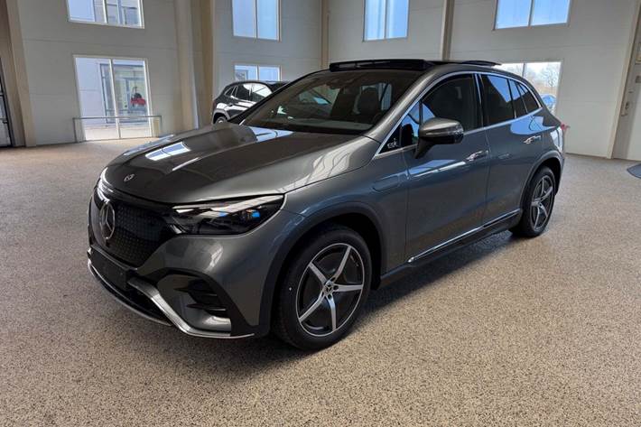 Grå Mercedes EQE350+ SUV fra 2024