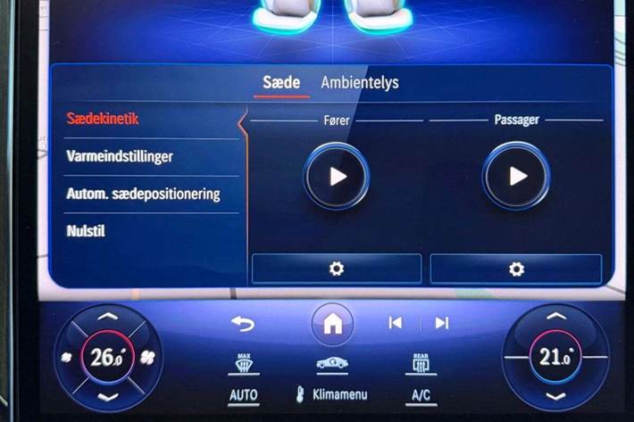 Grå Mercedes EQE350+ SUV fra 2024