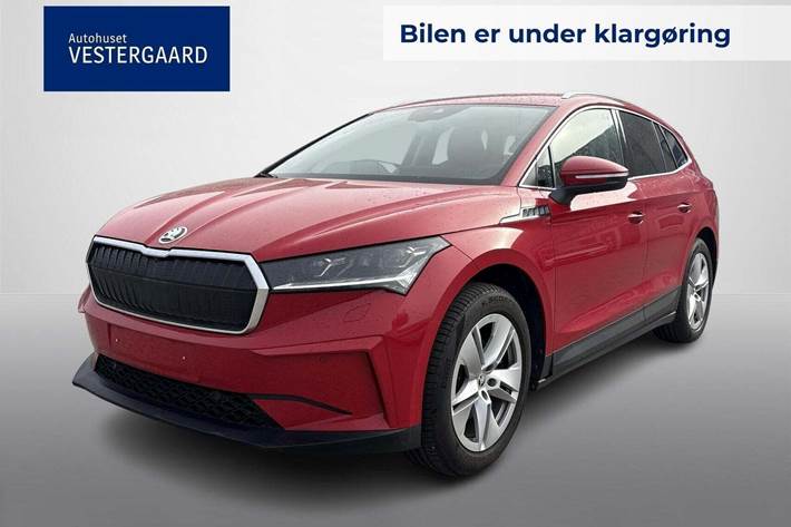 Rød Skoda Enyaq fra 2023