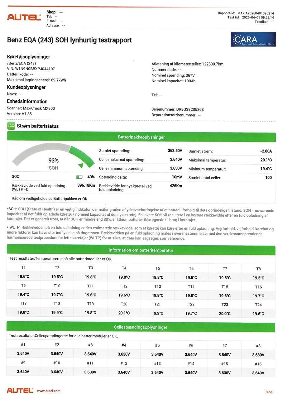 Mercedes EQA250 AMG Line