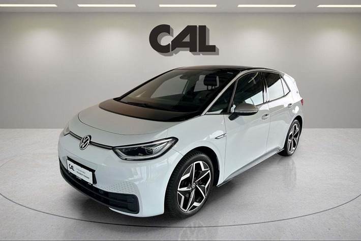 Hvid VW ID.3 fra 2020 set udefra