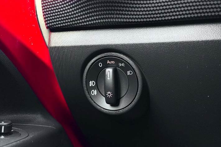 Rød VW UP! fra 2019