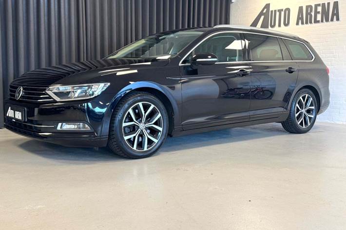 Sort VW Passat fra 2018