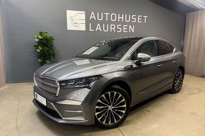 Grå Skoda Enyaq fra 2024