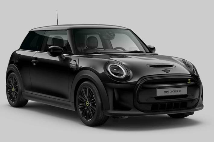 Sort Mini Cooper SE fra 2021