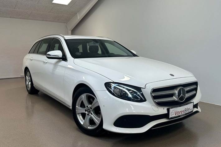 Hvid Mercedes E220 d fra 2017