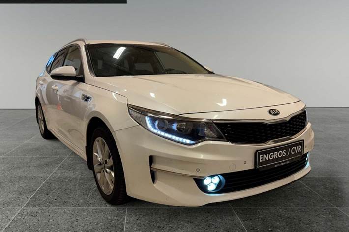 Hvid Kia Optima fra 2017