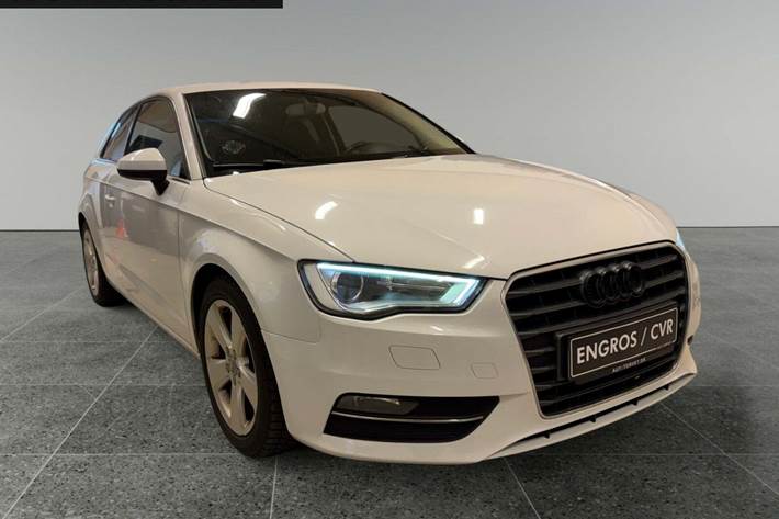 Hvid Audi A3 fra 2013