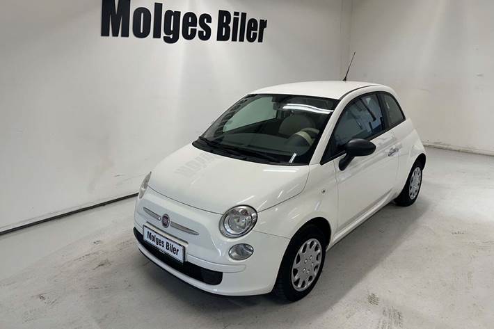 Hvid Fiat 500 fra 2008