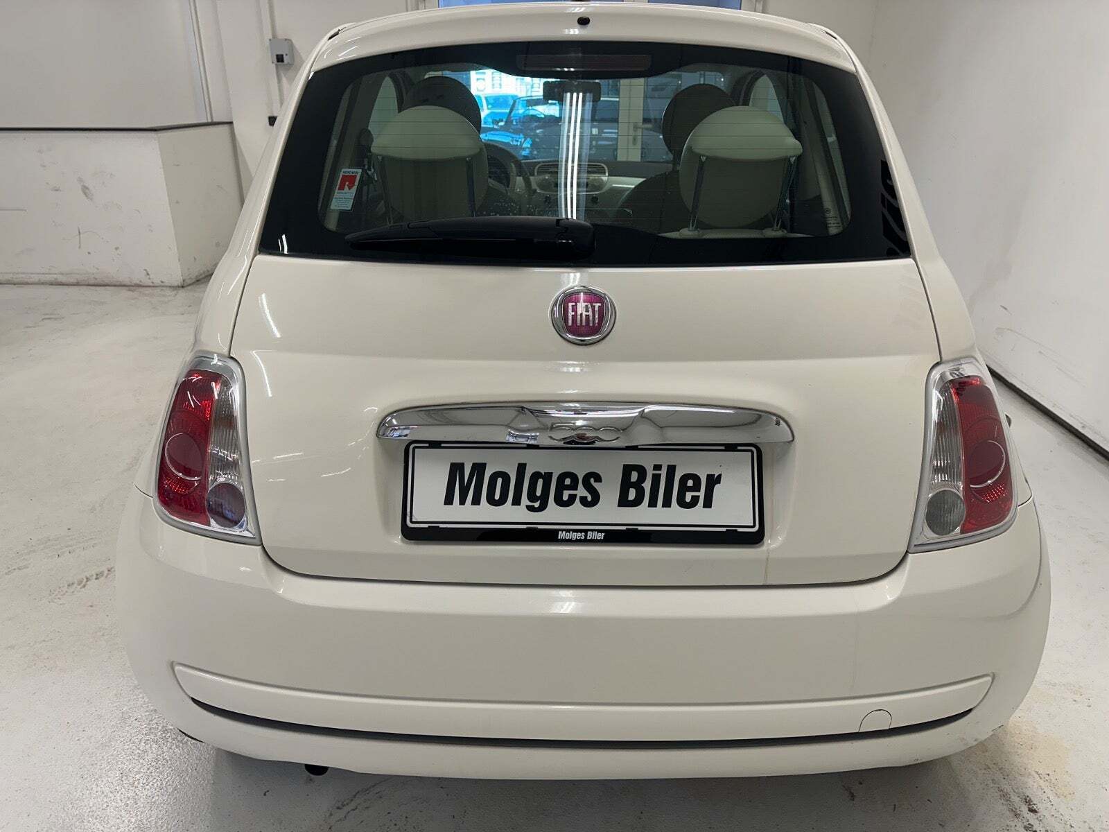 Hvid Fiat 500 fra 2008