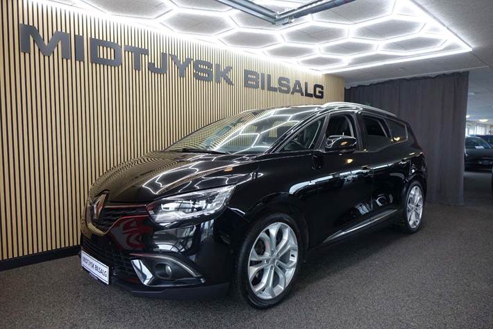 Sort Renault Grand Scenic IV fra 2018 set udefra