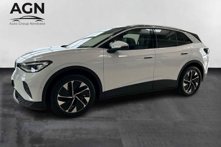 Hvid VW ID.4 fra 2025 set udefra