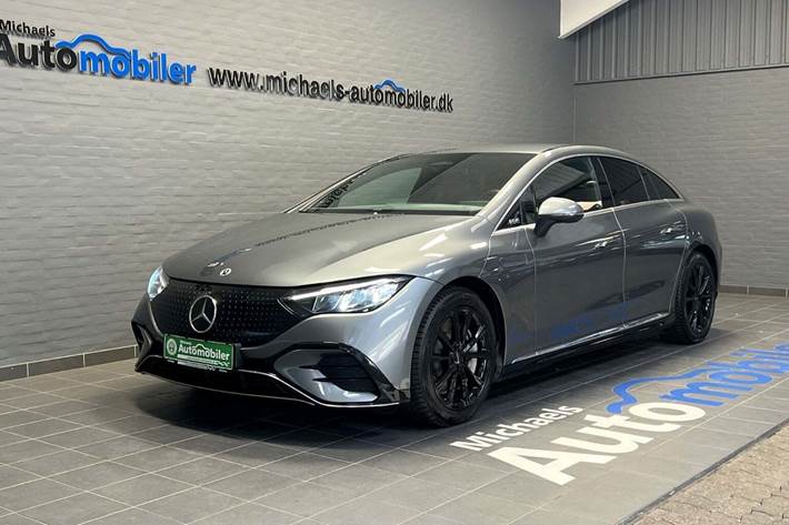 Grå Mercedes EQE350 fra 2024