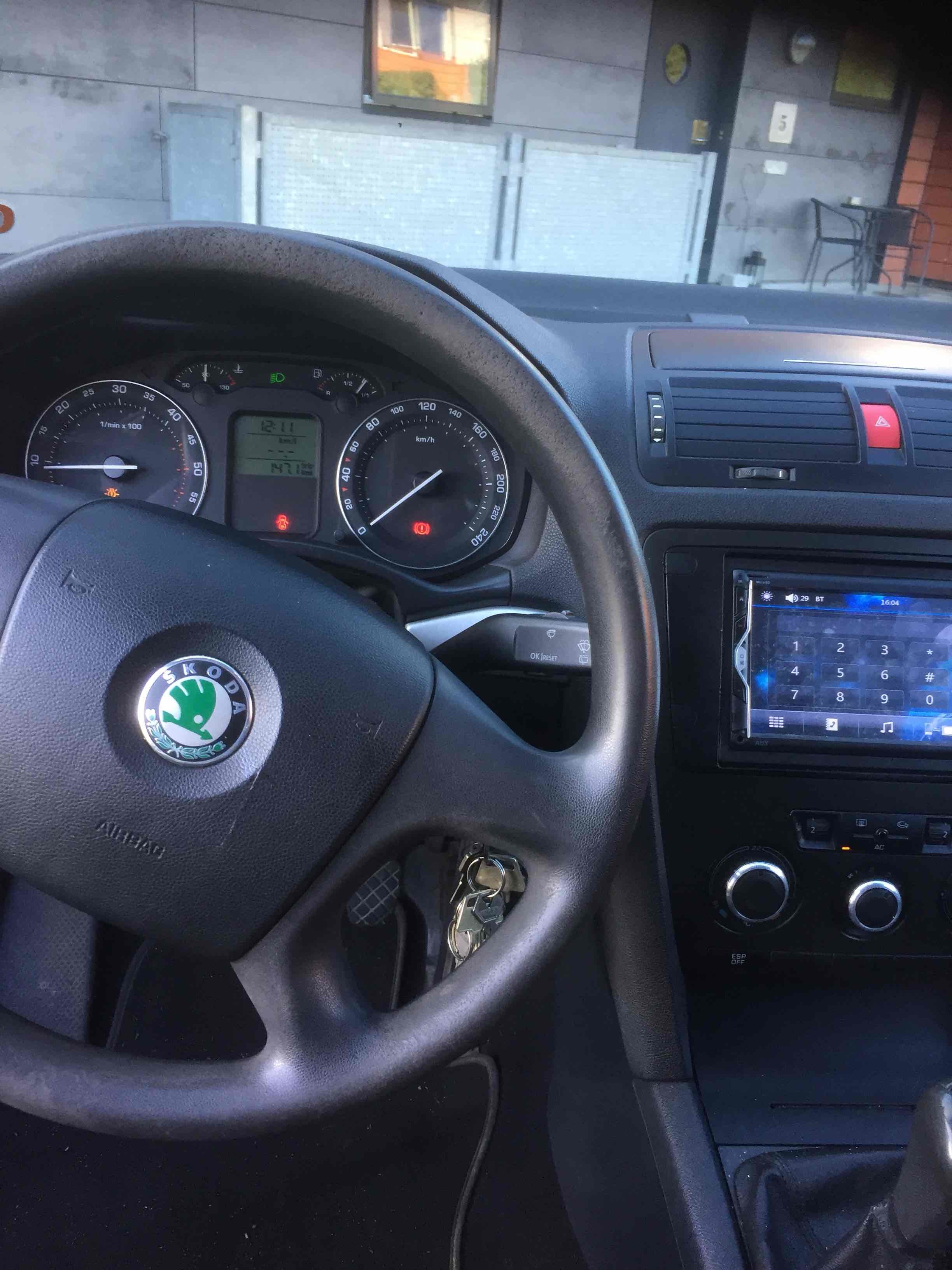 Sort Skoda Octavia fra 2006