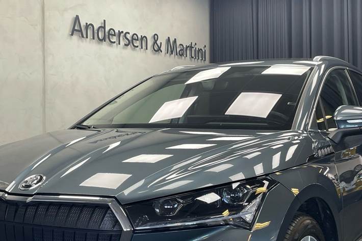 Grå Skoda Enyaq fra 2021